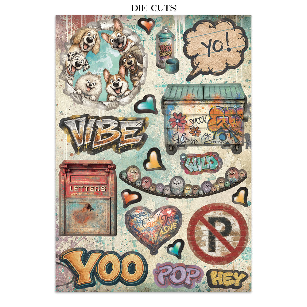 Stamperia Furry Friends 2 Junk Journal Stickers, Backgrounds, Cut-Outs by Antonis Tzanidakis