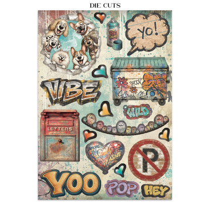 Stamperia Furry Friends 2 Junk Journal Stickers, Backgrounds, Cut-Outs by Antonis Tzanidakis