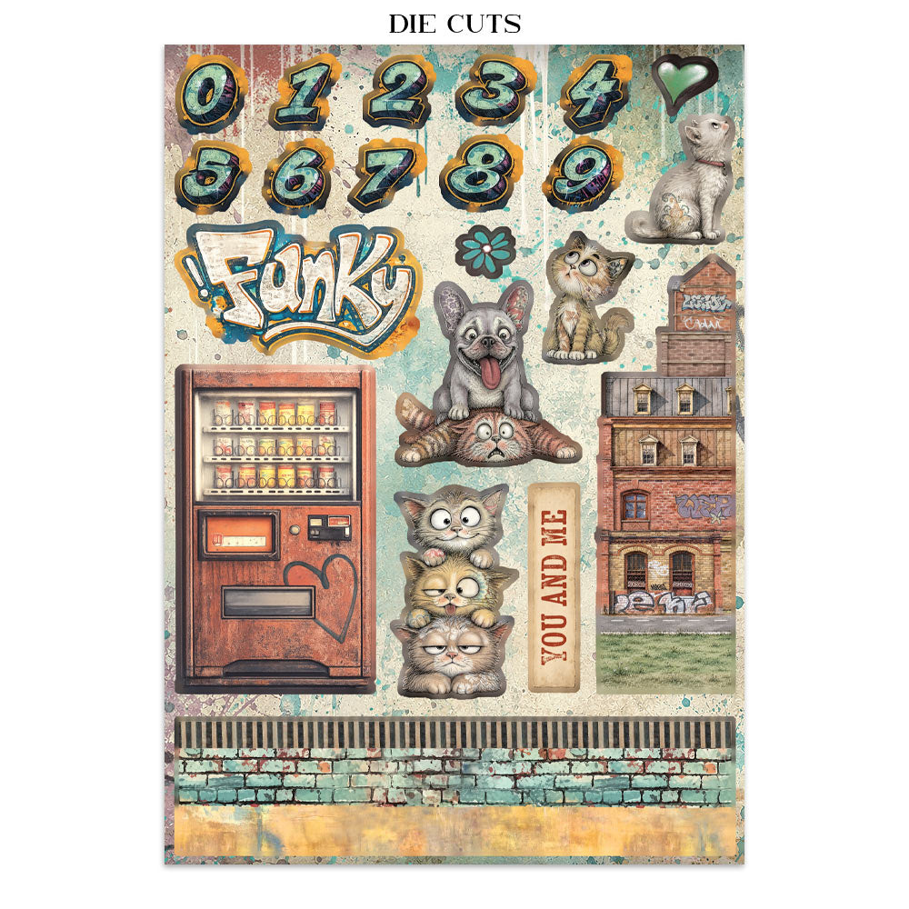 Stamperia Furry Friends 2 Junk Journal Stickers, Backgrounds, Cut-Outs by Antonis Tzanidakis