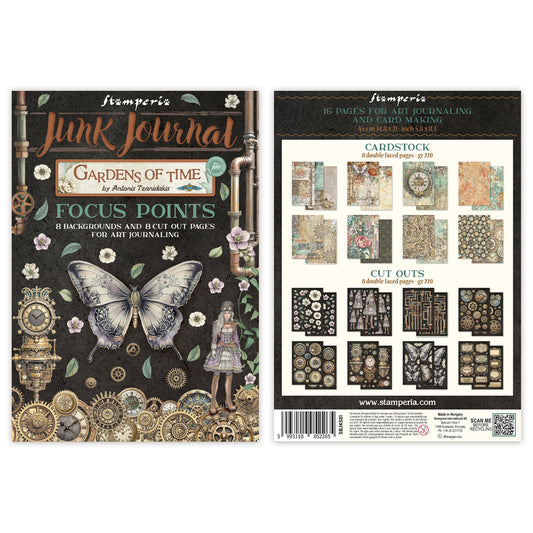 Stamperia Gardens of Time Junk Journal A5 Focus Points (SBJKS01)