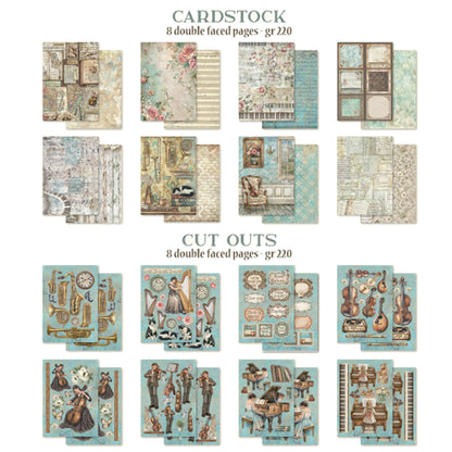 Stamperia Symphony Junk Journal A5 Focus Points by Sara Alcobendas