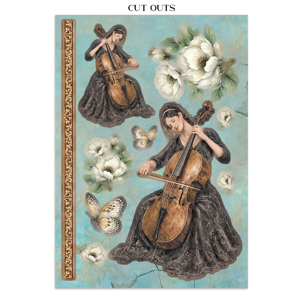 Stamperia Symphony Junk Journal A5 Focus Points by Sara Alcobendas