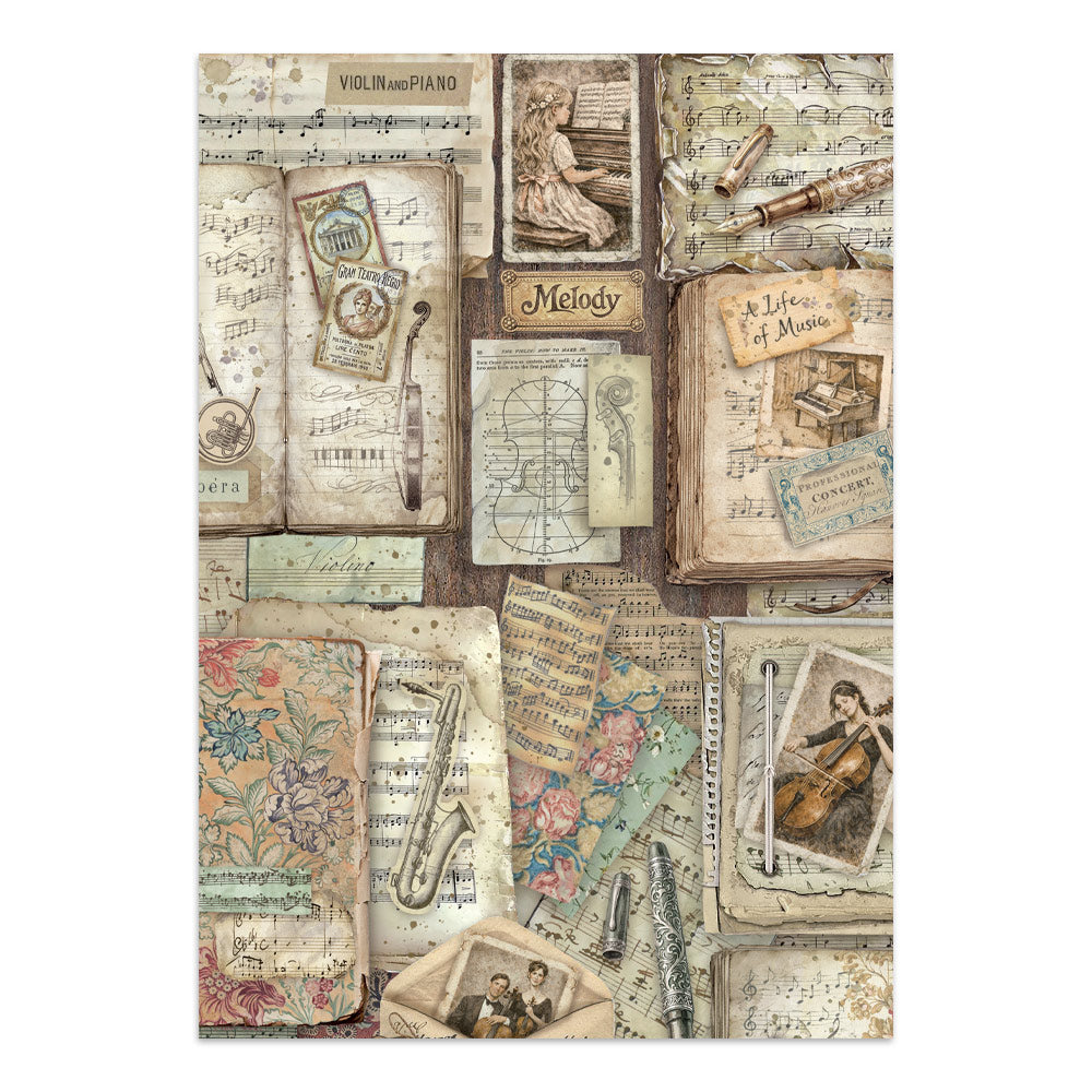 Stamperia Symphony Junk Journal A5 Focus Points by Sara Alcobendas