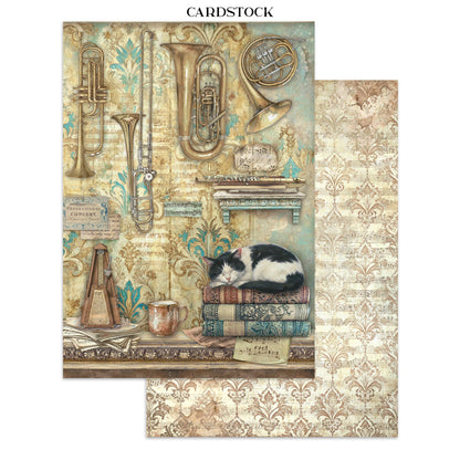 Stamperia Symphony Junk Journal A5 Focus Points by Sara Alcobendas
