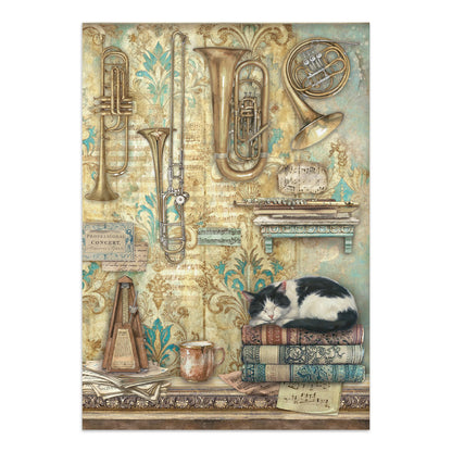 Stamperia Symphony Junk Journal A5 Focus Points by Sara Alcobendas