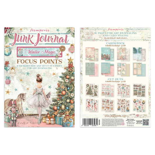 Stamperia Winter Magic Junk Journal A5 Focus Points
