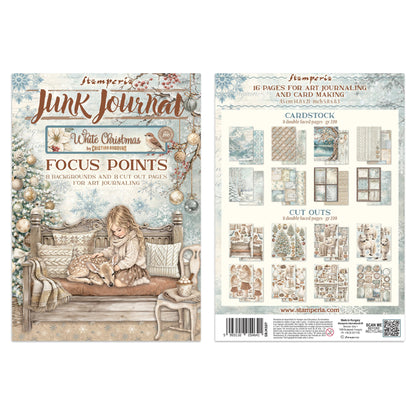 Stamperia White Christmas Junk Journal A5 Focus Points by Cristina Radovan
