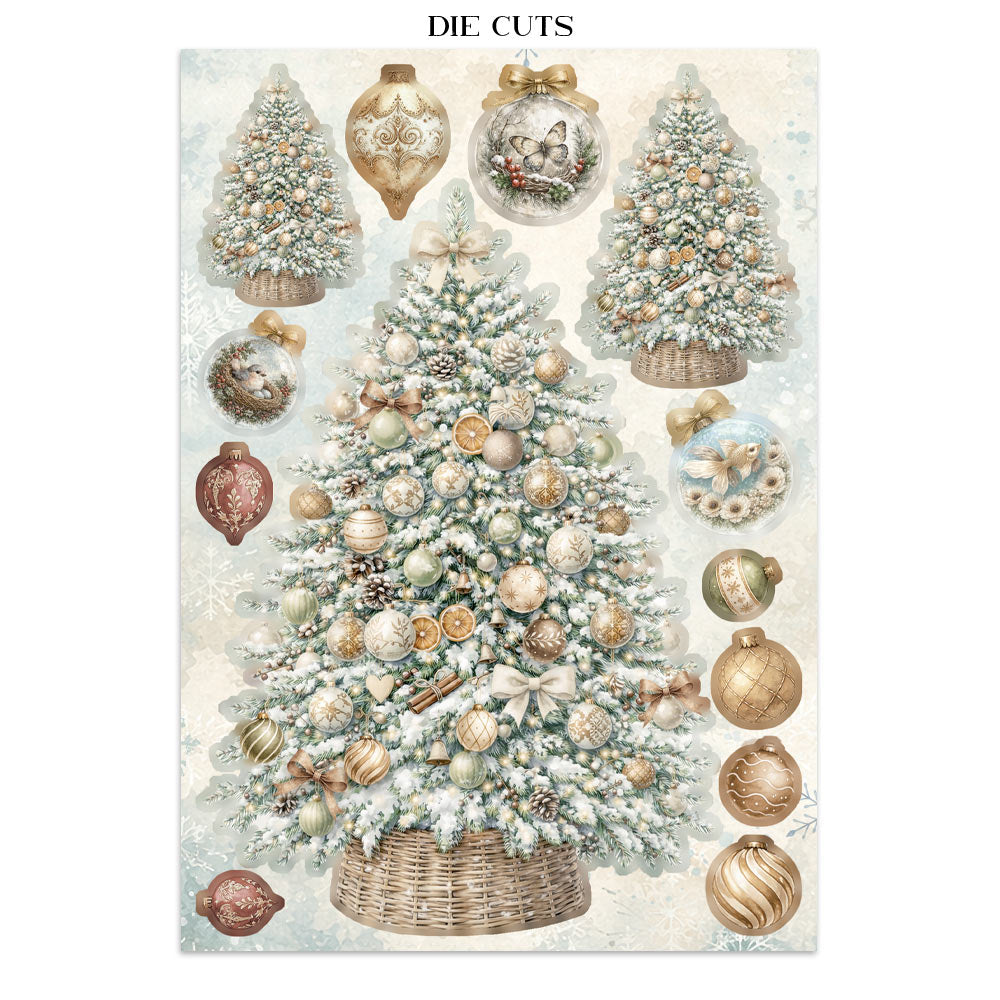 Stamperia White Christmas Junk Journal A5 Focus Points by Cristina Radovan