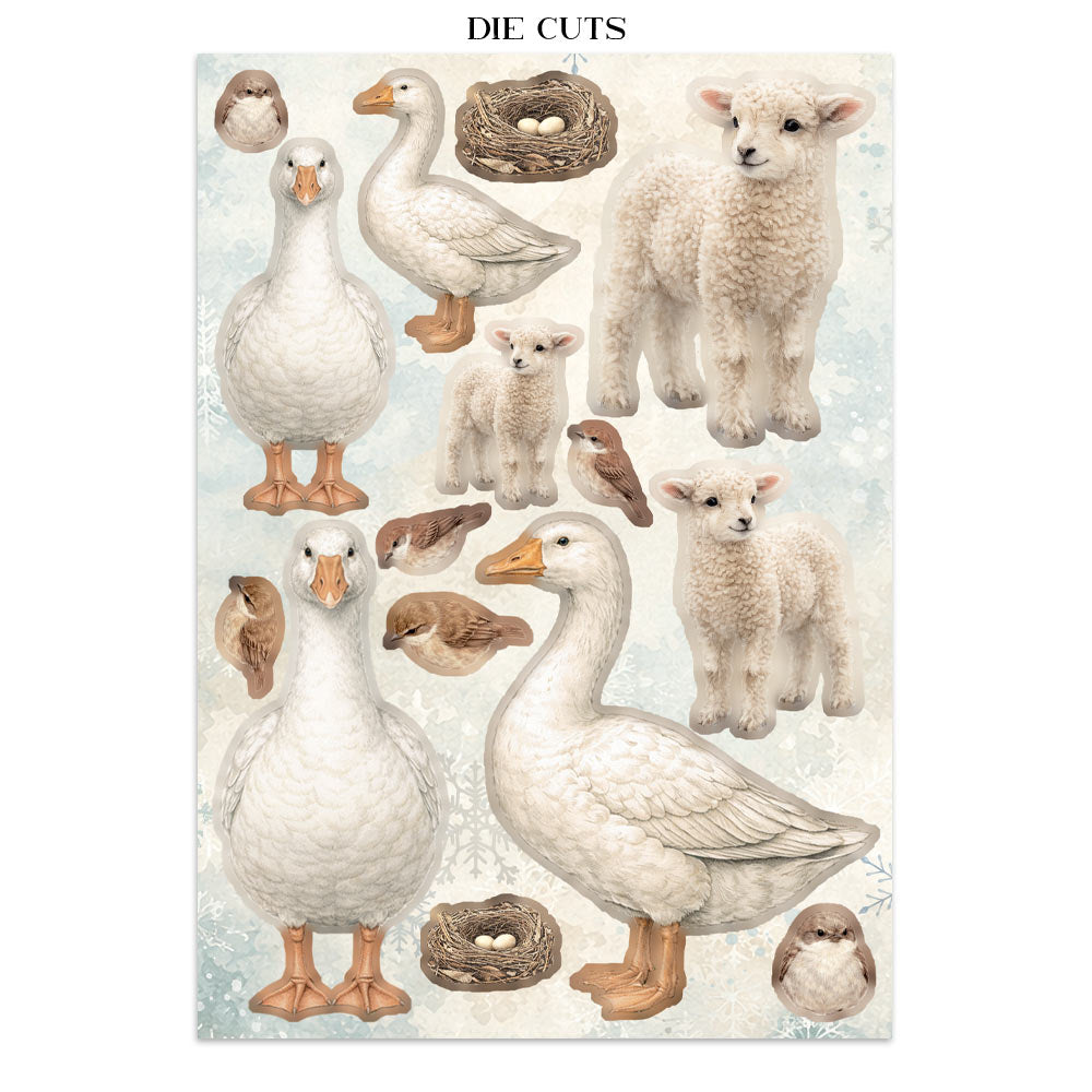 Stamperia White Christmas Junk Journal A5 Focus Points by Cristina Radovan