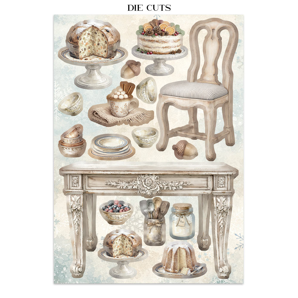 Stamperia White Christmas Junk Journal A5 Focus Points by Cristina Radovan