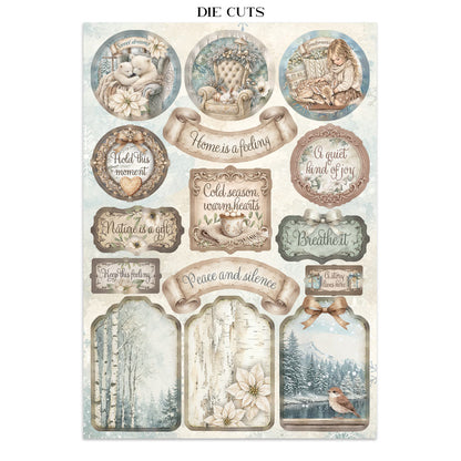 Stamperia White Christmas Junk Journal A5 Focus Points by Cristina Radovan