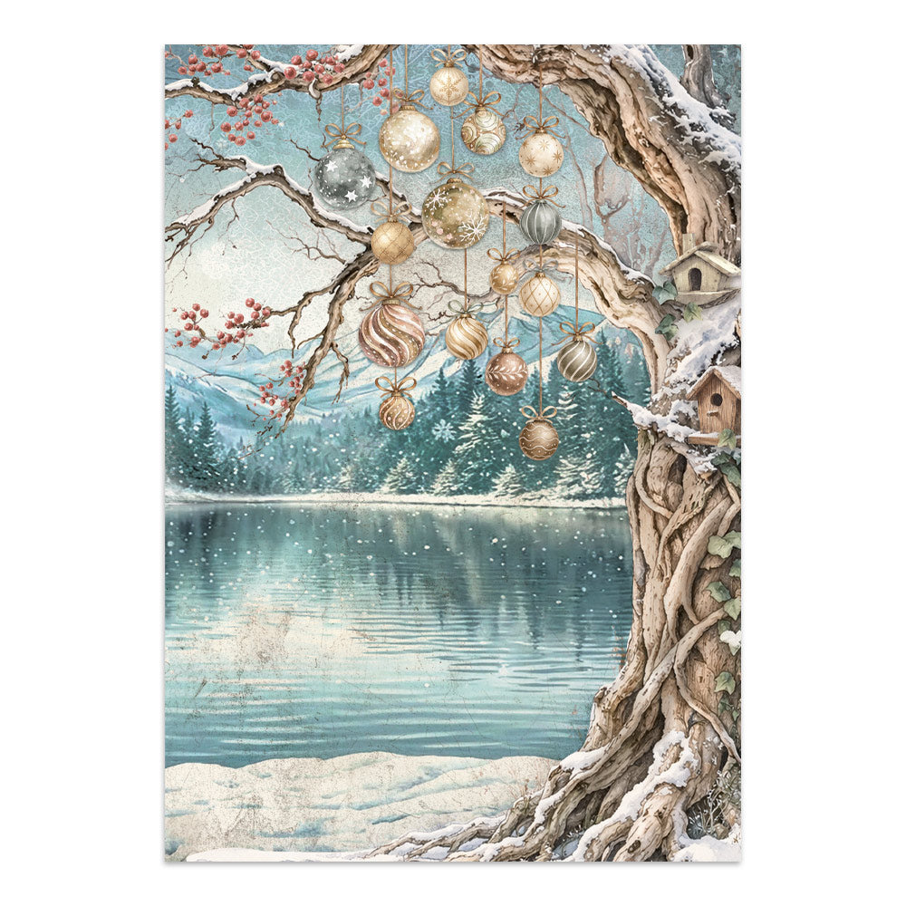 Stamperia White Christmas Junk Journal A5 Focus Points by Cristina Radovan