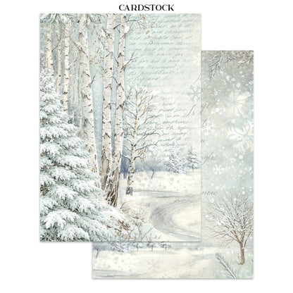 Stamperia White Christmas Junk Journal A5 Focus Points by Cristina Radovan