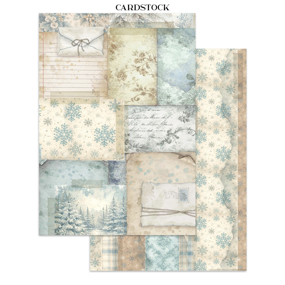 Stamperia White Christmas Junk Journal A5 Focus Points by Cristina Radovan