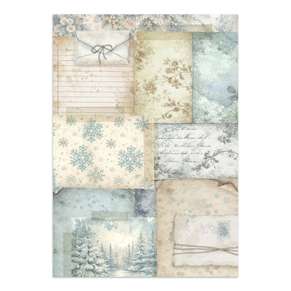 Stamperia White Christmas Junk Journal A5 Focus Points by Cristina Radovan