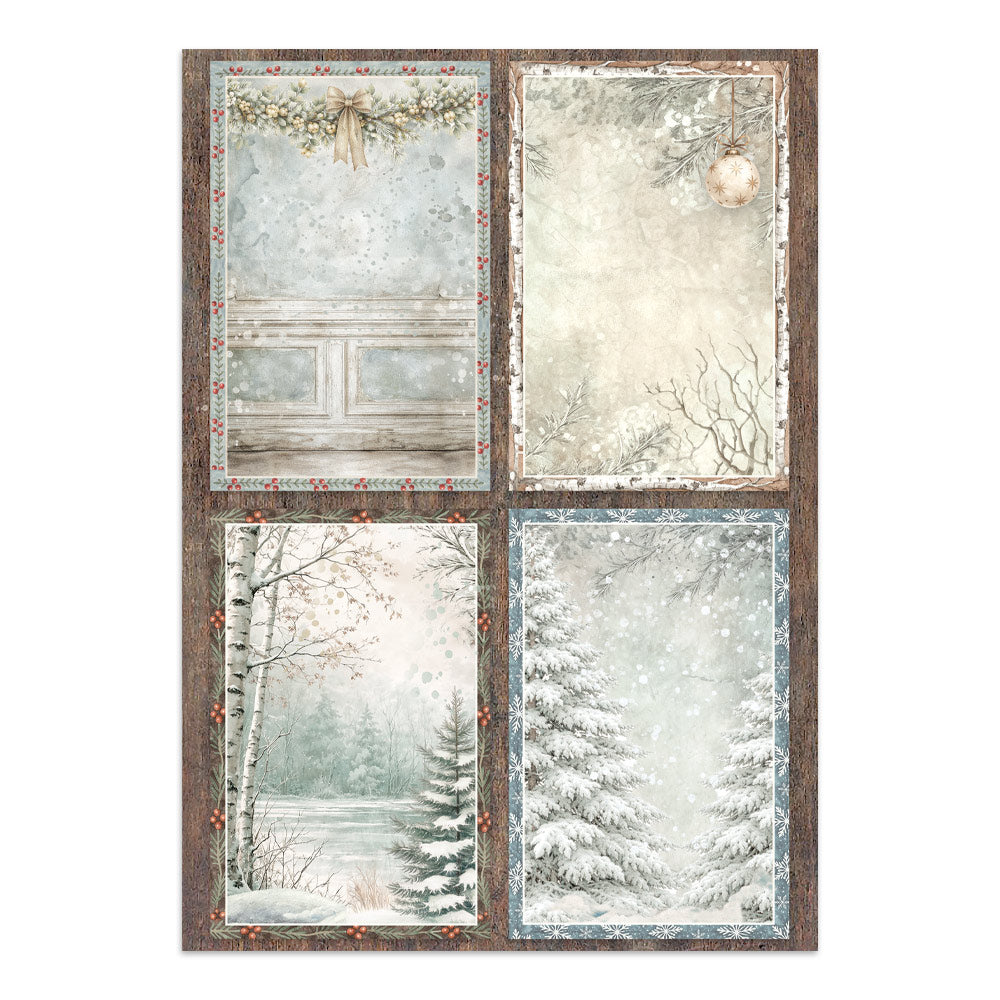 Stamperia White Christmas Junk Journal A5 Focus Points by Cristina Radovan