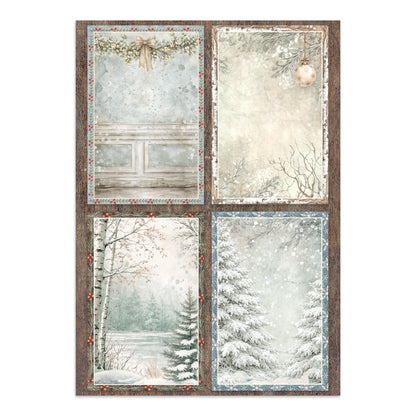 Stamperia White Christmas Junk Journal A5 Focus Points by Cristina Radovan