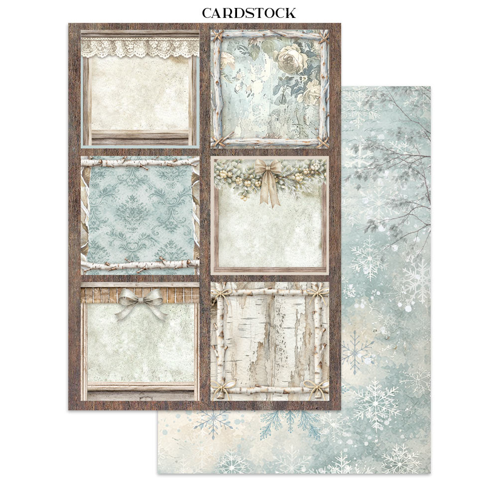 Stamperia White Christmas Junk Journal A5 Focus Points by Cristina Radovan