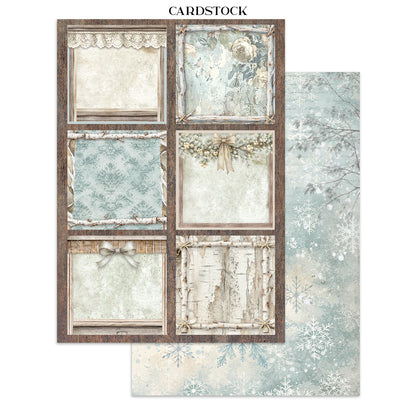 Stamperia White Christmas Junk Journal A5 Focus Points by Cristina Radovan