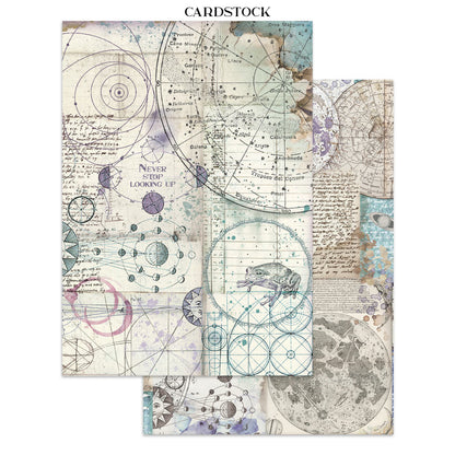 Stamperia Cosmos Junk Journal A5 Focus Points by Cristina Radovan