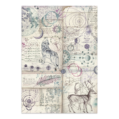 Stamperia Cosmos Junk Journal A5 Focus Points by Cristina Radovan