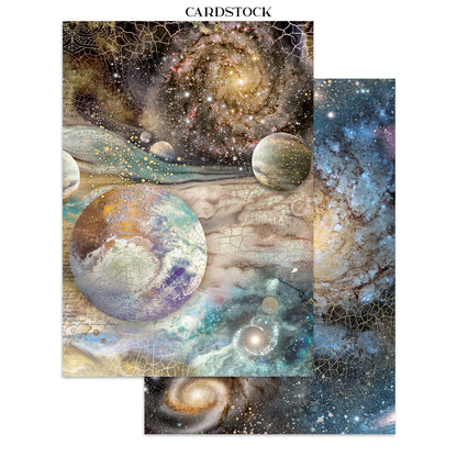Stamperia Cosmos Junk Journal A5 Focus Points by Cristina Radovan