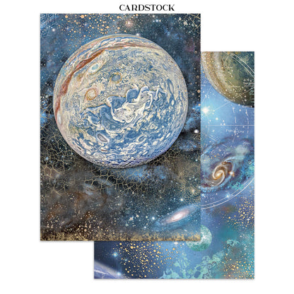 Stamperia Cosmos Junk Journal A5 Focus Points by Cristina Radovan