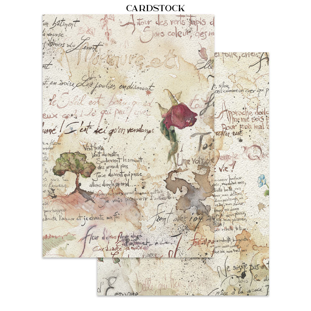 Stamperia Flowers and Poems Junk Journal A5 Focus Points