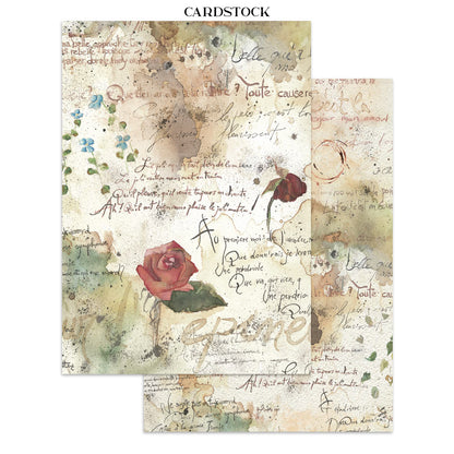 Stamperia Flowers and Poems Junk Journal A5 Focus Points