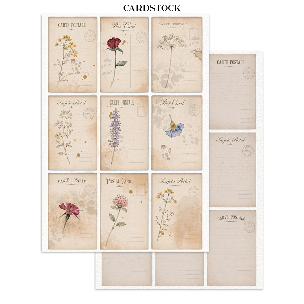 Stamperia Flowers and Poems Junk Journal A5 Focus Points