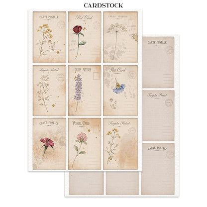 Stamperia Flowers and Poems Junk Journal A5 Focus Points