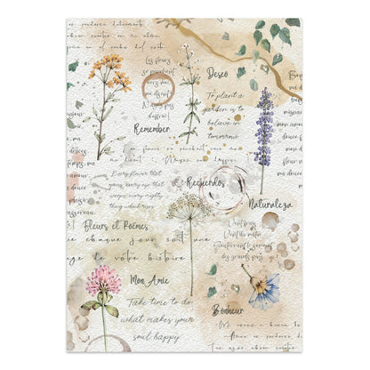 Stamperia Flowers and Poems Junk Journal A5 Focus Points