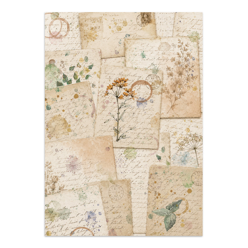 Stamperia Flowers and Poems Junk Journal A5 Focus Points