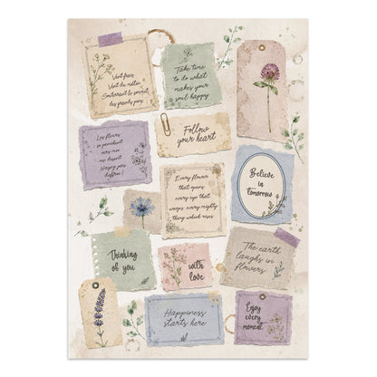 Stamperia Flowers and Poems Junk Journal A5 Focus Points