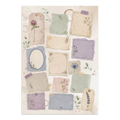 Stamperia Flowers and Poems Junk Journal A5 Focus Points