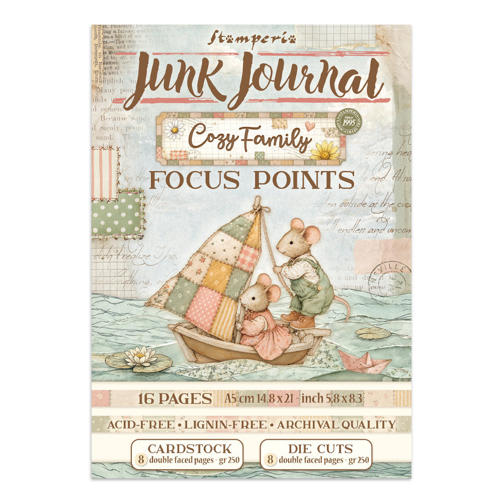 Stamperia CozyFamily Junk Journal A5 Focus Points