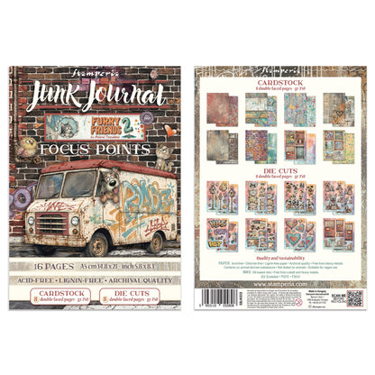 Stamperia Furry Friends 2 Junk Journal A5 Focus Points by Antonis Tzanidakis