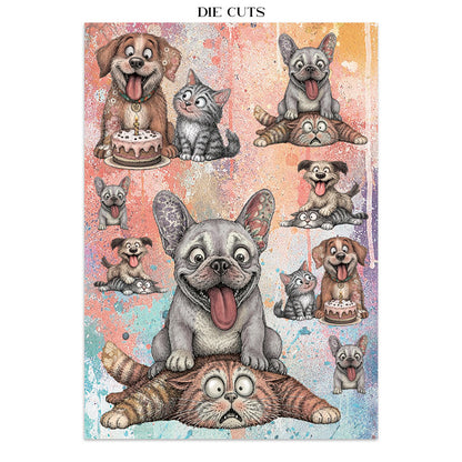 Stamperia Furry Friends 2 Junk Journal A5 Focus Points by Antonis Tzanidakis
