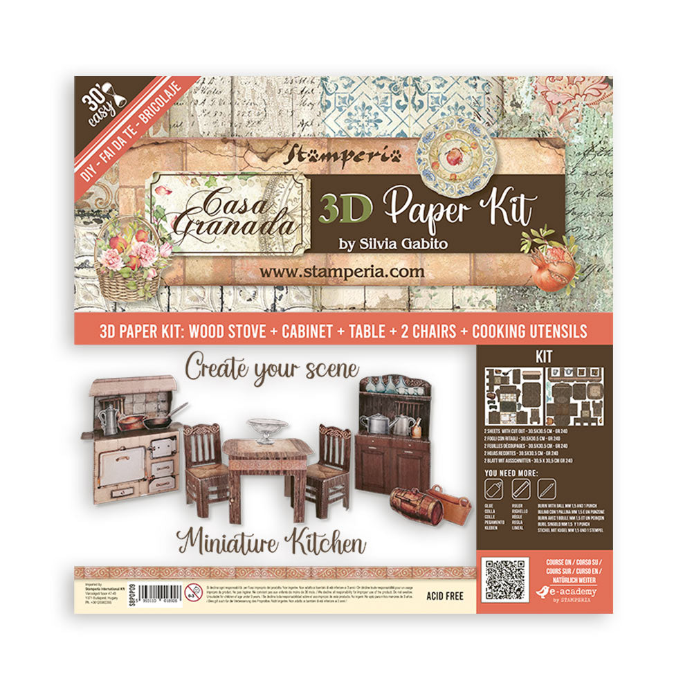 Stamperia Pop Up Kit Casa Granada