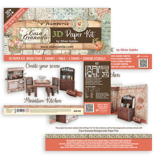 Stamperia Pop Up Kit Casa Granada