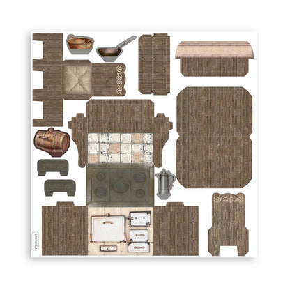 Stamperia Pop Up Kit Casa Granada