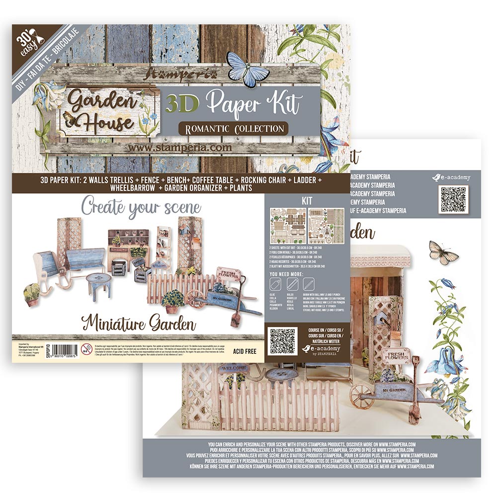 Stamperia Pop Up Kit Romantic Garden House