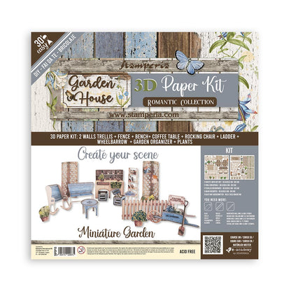 Stamperia Pop Up Kit Romantic Garden House