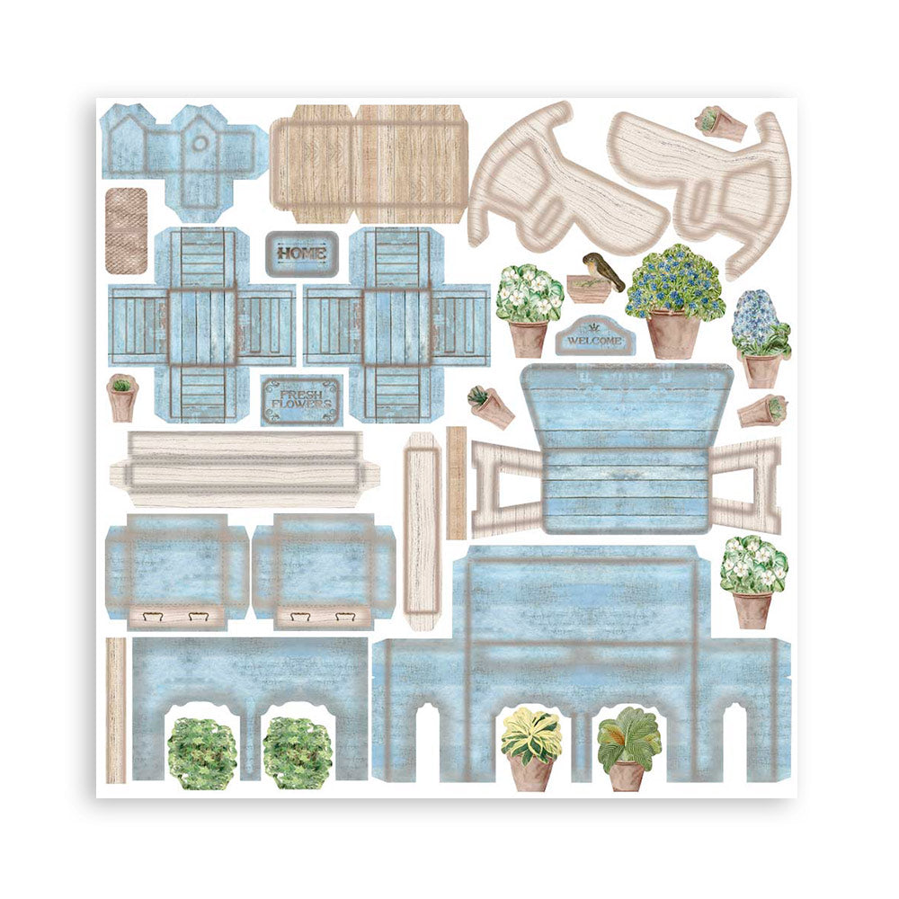 Stamperia Pop Up Kit Romantic Garden House