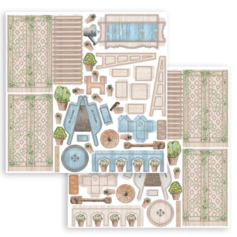 Stamperia Pop Up Kit Romantic Garden House