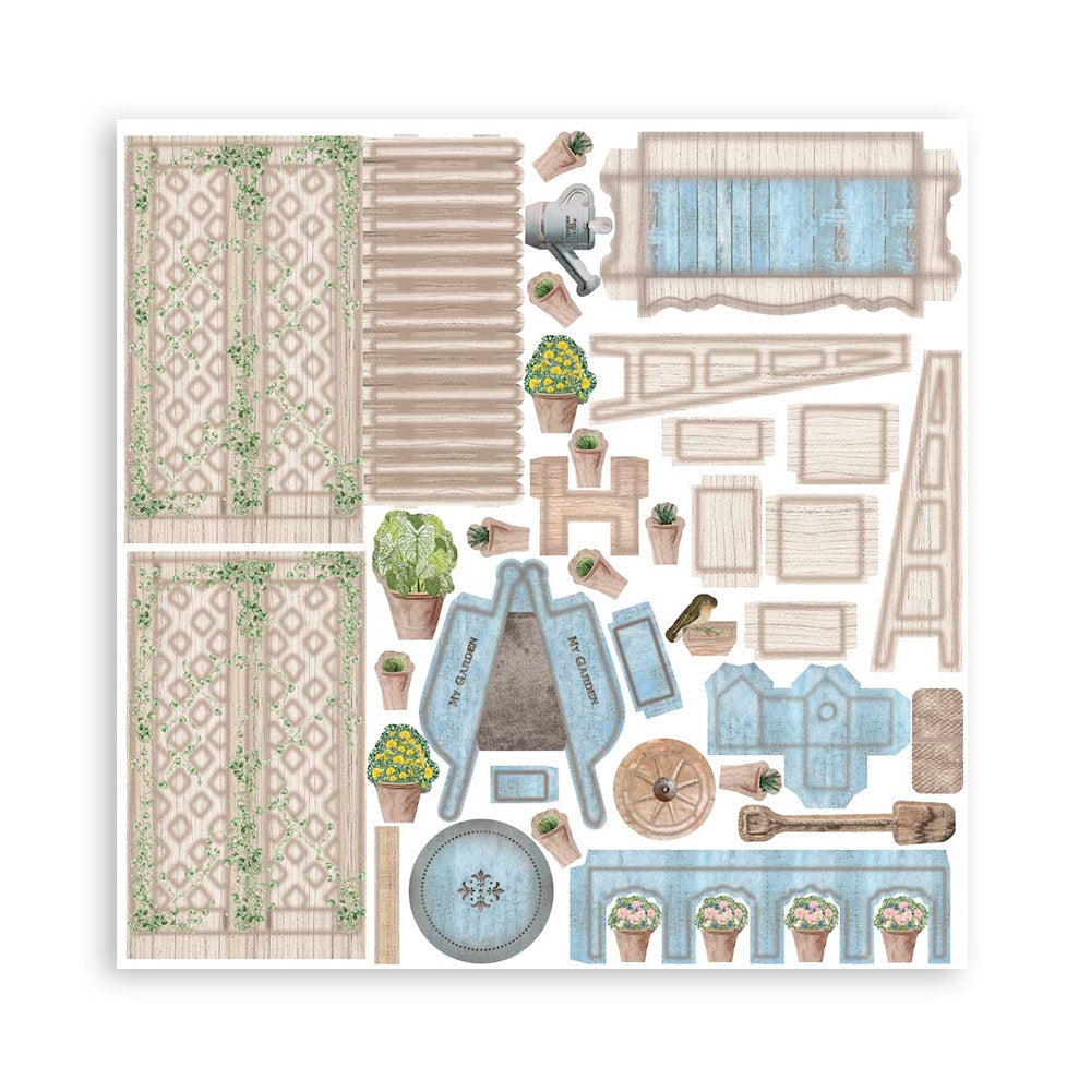 Stamperia Pop Up Kit Romantic Garden House