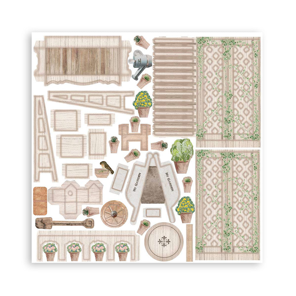 Stamperia Pop Up Kit Romantic Garden House