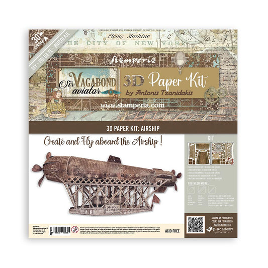 Stamperia Pop Up Kit Sir Vagabond Aviator