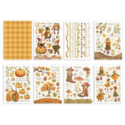 Stamperia Whispering Woods A5 Washi Pad (8pcs)