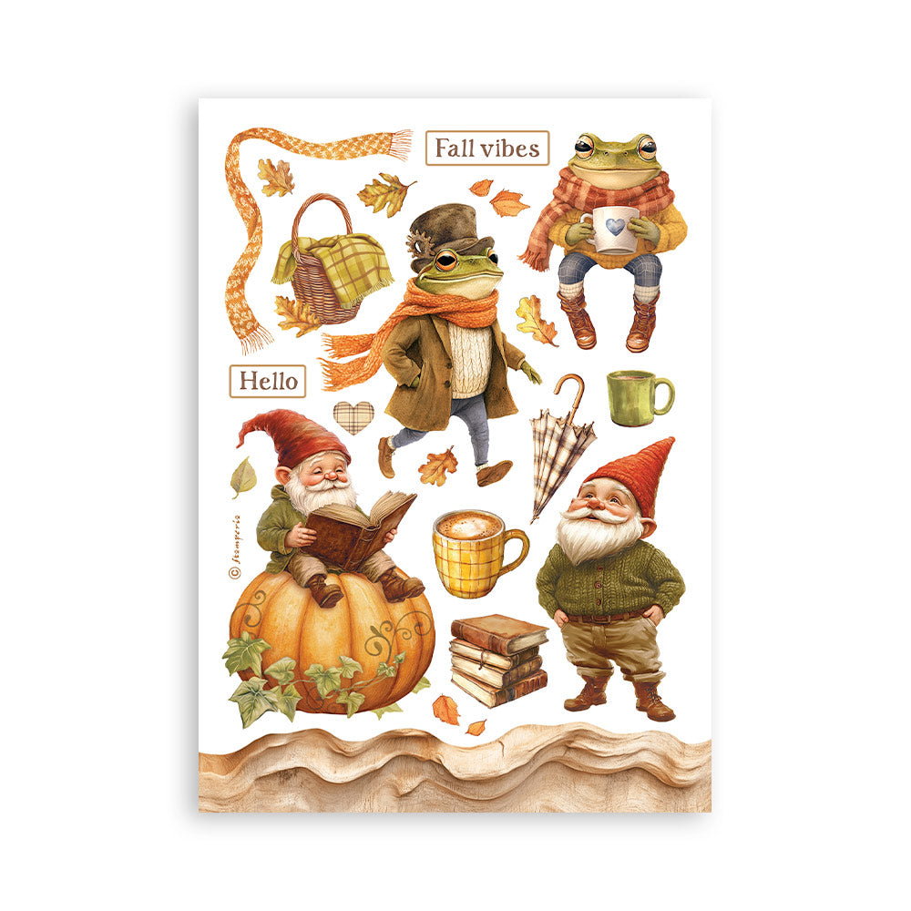 Stamperia Whispering Woods A5 Washi Pad (8pcs)